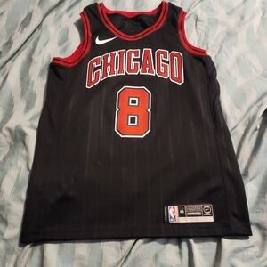 Nike Authentic Chicago Bulls Zach Lavine #8 Vapor Knit Jersey Black Size 44‎